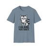 Unisex Softstyle T-Shirt Tabby Cat Funny I Glare You Obey Bossy Cat Cartoon Tee