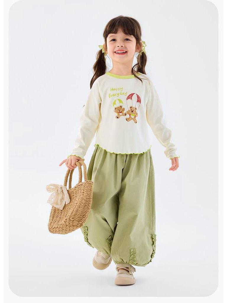 Dudu Family Spring Long Sleeve T-Shirt for Girls - Trendy and Stylish Base Layer Top