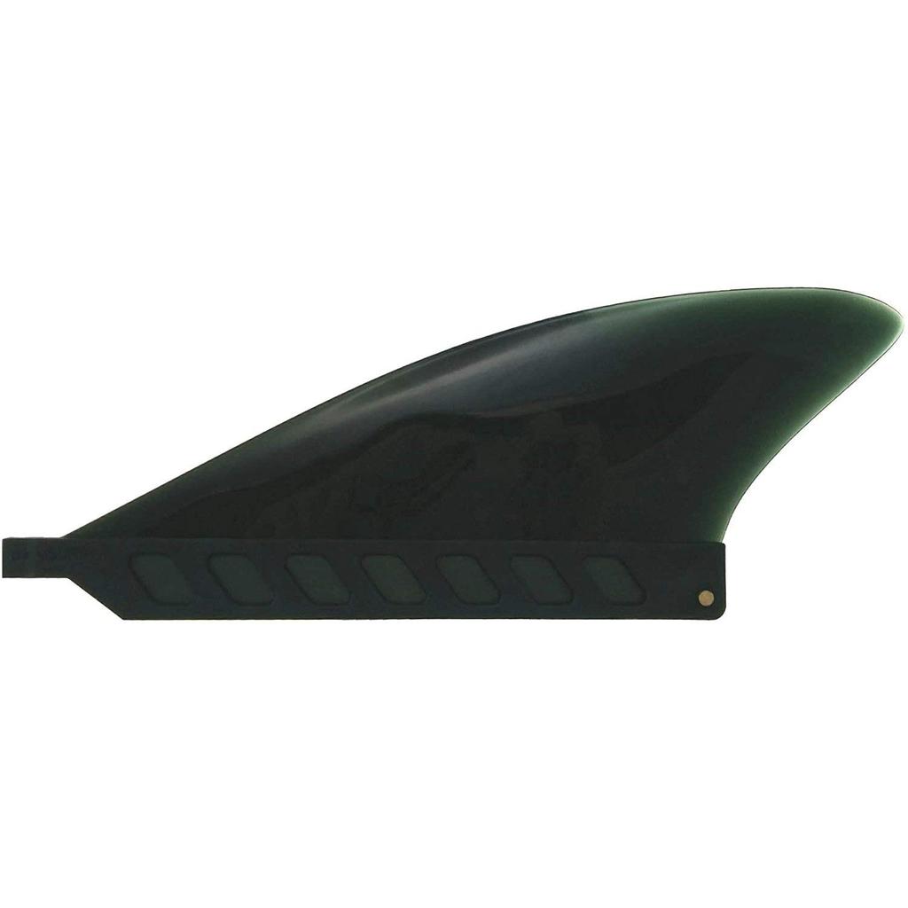 3" Center Fin (Soft Flex) Safety Flex Soft Fin for Longboard, SUP, AirSUP, River Rafting (Black (Screwless))