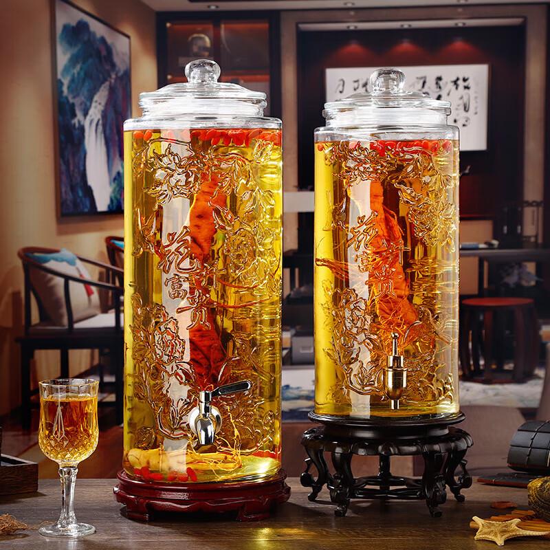 Glass Wine Brewing Jar with Faucet