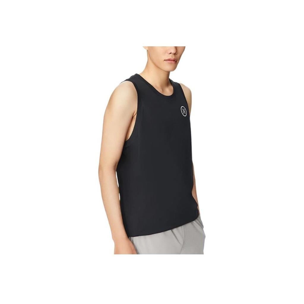 Li Ning Wade Series SS22 Solid Color Crew Neck Pullover Vest Men Tops Black AVSS031-1