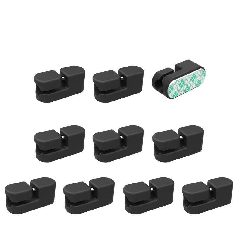 

10Pcs Wire Holder Organizers Cord Management Cable Holder Outdoor Strong Cord Clip for Power Cable USB Charging Cable