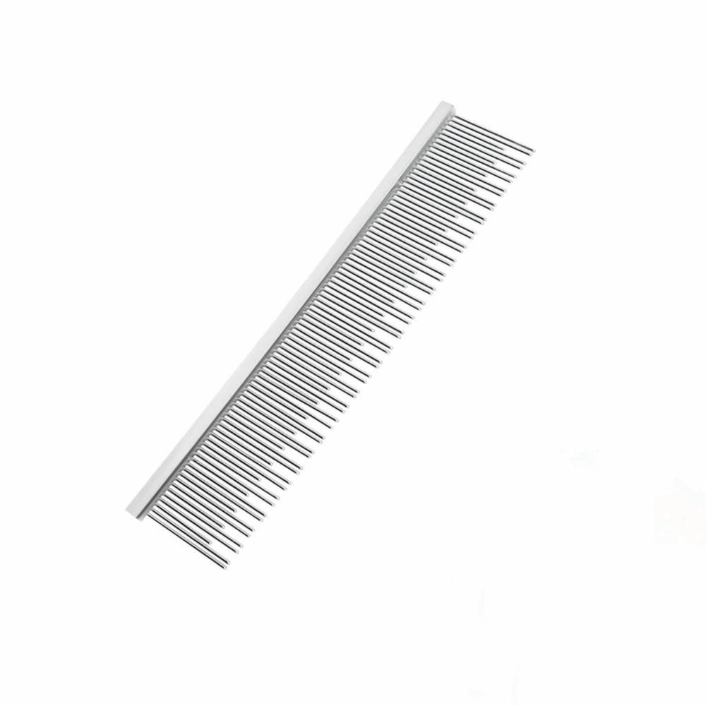 

Double Toothed Pet Hair Removal Comb Detangling Grooming Tool Shedding Control 11.8x2.7cm