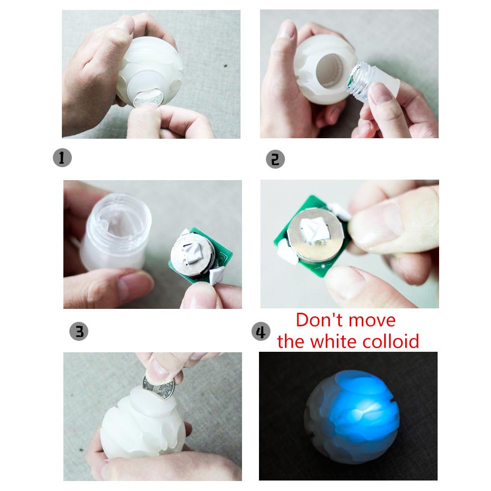 Pet Toy Ball Pet Glowing Dog Bite Ball Flashing Colorful Ball Anti-Bite and Molar Educational Safe Toy