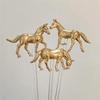 1/6pcs Horse Shape Drink Stirrers,Personalized Horse Racing Stirrers for Cocktails Party Decorations, Water Cup Accessories