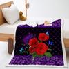 Blanket Rose Plant Blanket Lamb Fleece Crystal Fleece Blanket Blanket Universal