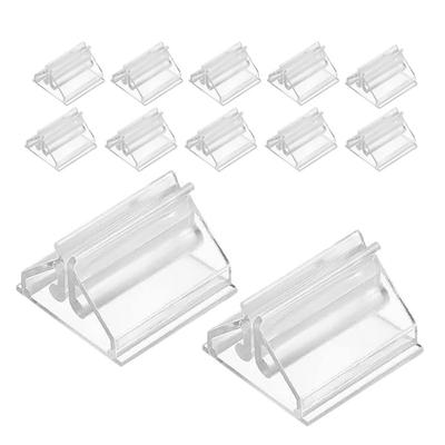 Lurrose Kartenhalter Set für Memo Tisch Platz Preis Visitenkarten Ständer, Acryl, Ultra-Klein 1,9 cm, 24 Stück, Transparent, Ständer, Nummern, Karten, Karten, Karten, Pop-Up