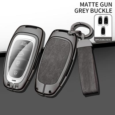 3/4 Button Car Key Holder For Hyundai Santa Fe Tucson Tucson Solaris Sonata Hybrid Nexo Nx4 Santafe Dn8    Key Fob