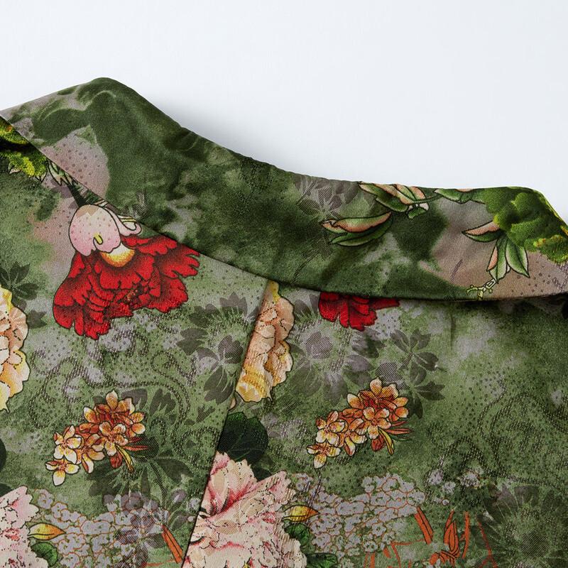 Pa Si Te Women's Summer Floral Chiffon Two-Piece Set