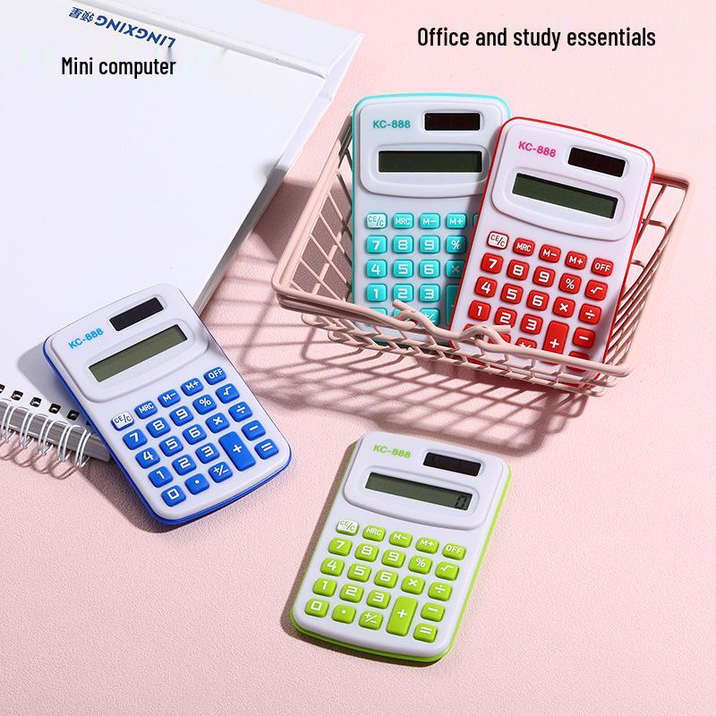 Cute Cartoon 8-Digit Mini Calculator for Students
