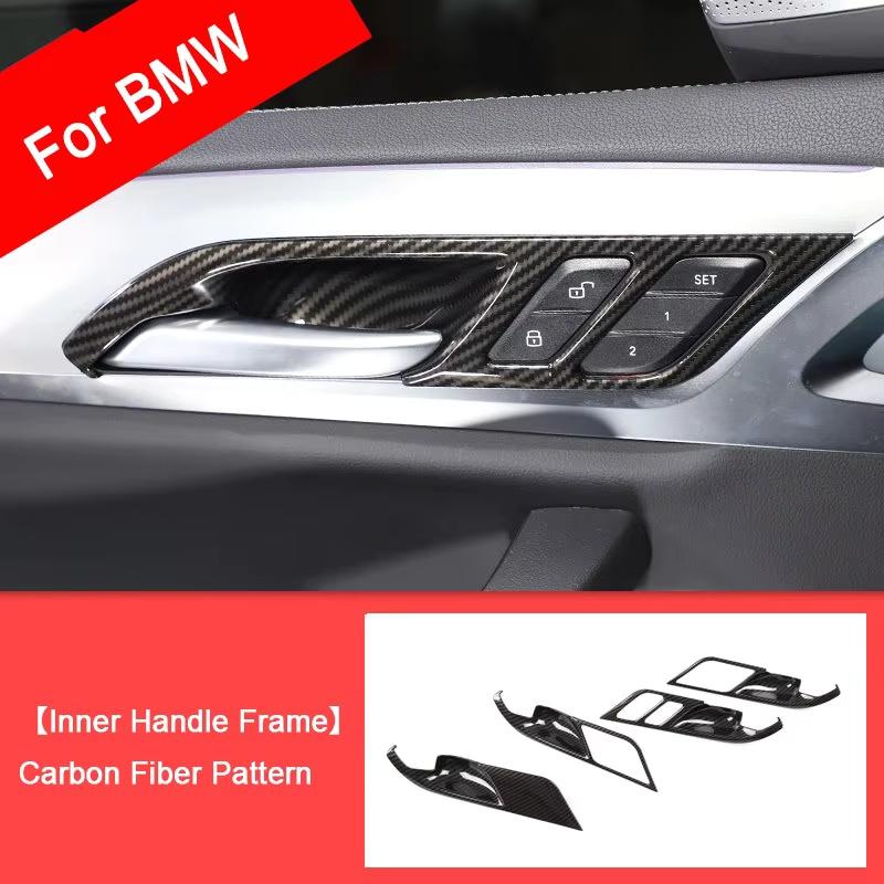 For BMW X3 X4 G01 G02 2018-2024 Carbon Fiber Center Console Panel Cover Gear Shift Frame Replacement Durable Trim Car Accessorie