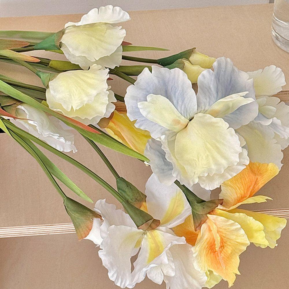 DIY Zubehör Künstlicher Irisblütenzweig 80cm Kunstblume Heimdekoration