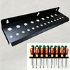 1Pc Heavy-Duty Iron Wall-Mounted Tool Storage Rack with Hanging Shelves - Space-Saving Garage Shelf for Organizing Screwdrivers, Wrenches, Pliers