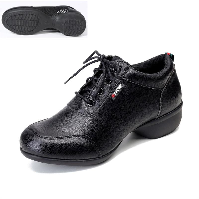 New Mesh Square Dance Shoes For Women Breathable Modern Dancing Shoes Anti Slip Warm Height Increasing Jazz Commuting Shoes