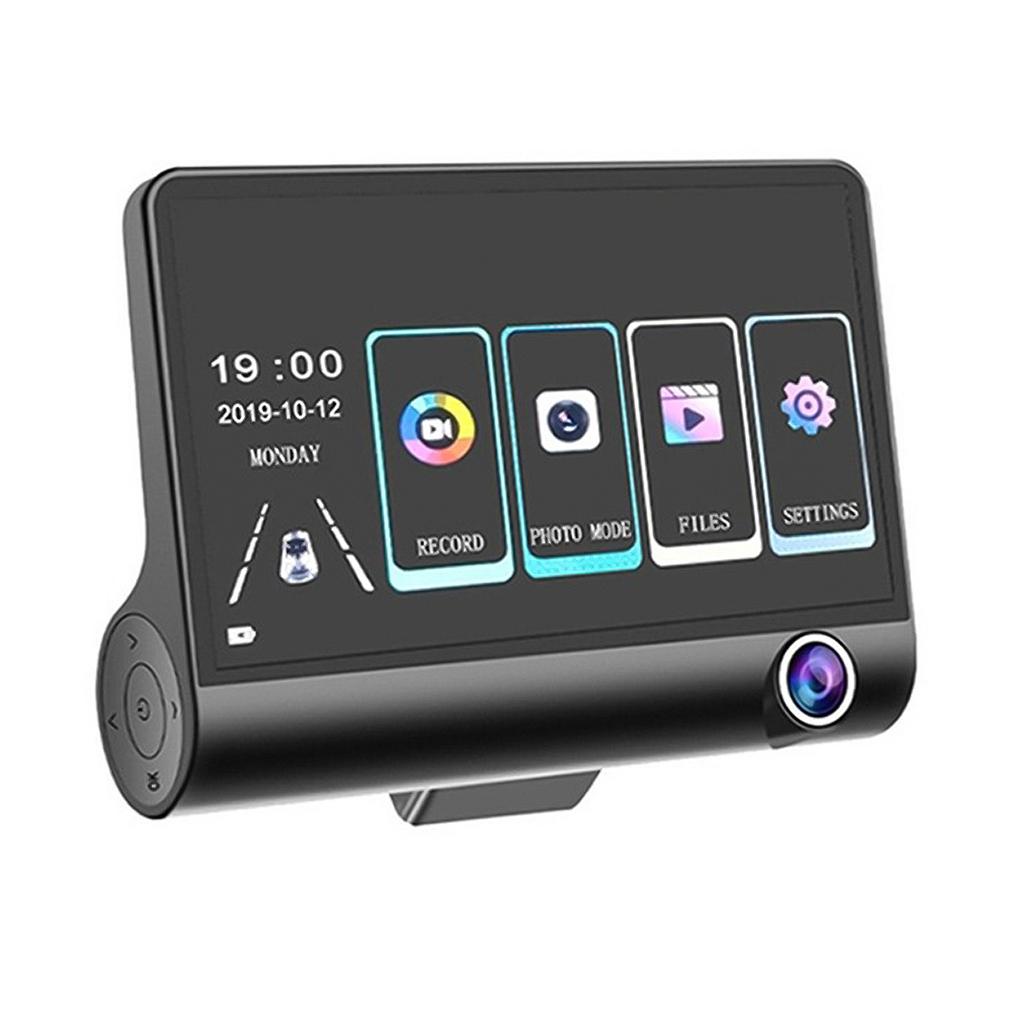 DVR 3 Kameras 4,0 Zoll Dashcam Auto Full High Definition Videorekorder Auto Registrator Dashcam mit 3-Wege-Kameras