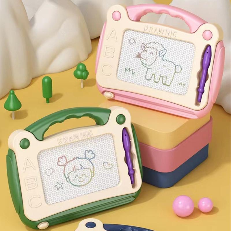 Kids Childrens Toys Mini Magnetic Drawing Board Color Graffiti Board Water Painting Mat Portable Erasable Writing Pad Early Learning Educational