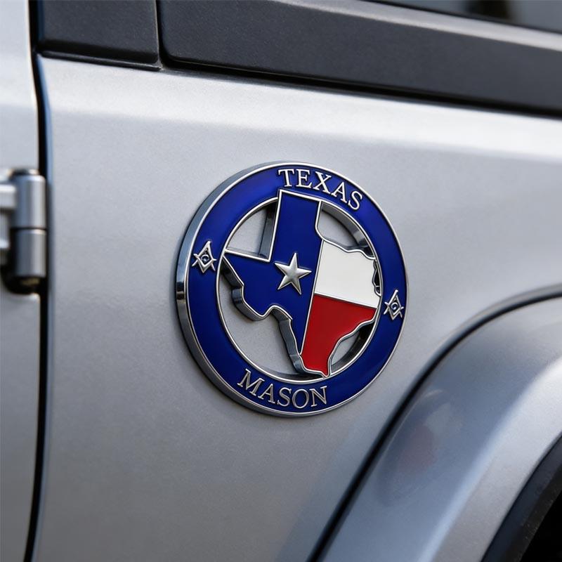 3D Metal Texas Badge For Vehicle J-EEP Wrangler R-aptor SUV Modification Accessories