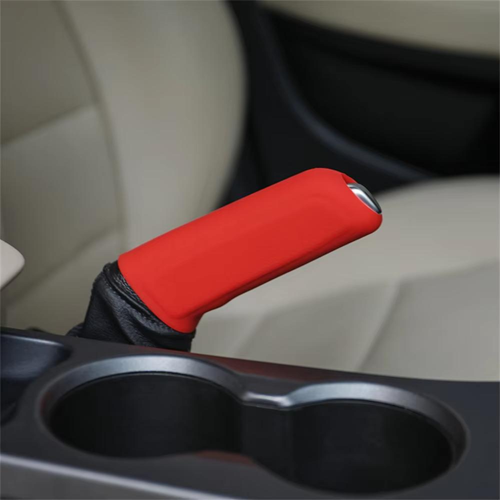 Car Gear Shift Knob Cover Handbrake Silicone Non Slip Grip Handle Case Automobiles Gear Shift Collars Car Interior Accessories
