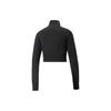 Puma Logo Embroidered Cropped Jacket Women Jackets Black 536628-01