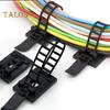 24/48Pcs Christmas Garland Hanger Adjustable Garland Hooks Ties Christmas Stocking Holder Reusable Adhesive Straps for Fireplace Window Decor