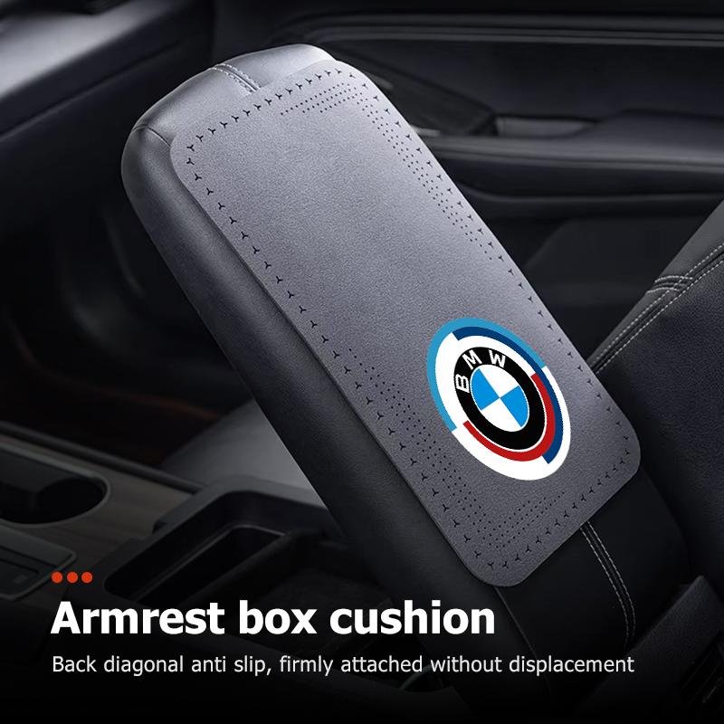 Car Seat Center Console Arm Rest Mat Leather Armrest Pad For BMW X3 X5 M5 M3 E46 E90 E60 F10 E39 F30 E36 G30 E87 E70 FF46