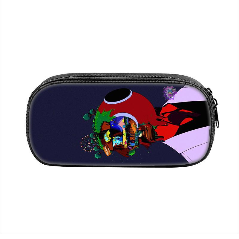 Rainbow Friends Cartoon Pencil Case With Durable Nylon Material Large Capacity School Storage