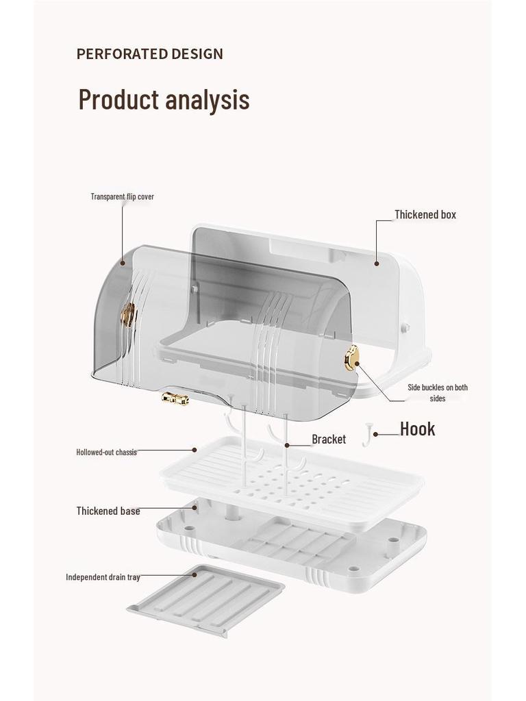 Flaschen- & Geschirrsterilisator-Aufbewahrungsständer mit staubdichter Abdeckung