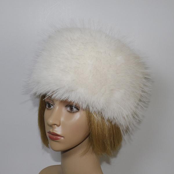 New Winter Outdoor Keep Warm Faux Fox Fur Beanies Hat Women Warm Fluffy Popular Female Round Cap Fashion Faux Raccoon Fur Hats