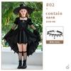 20.26 million Halloween Children's Witch Costume Stage Performance Costume Girls Vampire Magic Witch Mesh Dress