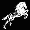 19.5X20CM Car Sticker Handsome Horse Waterproof Vinyl Decal Car Accessories Pegatinas Para Coche DIY Car Styling