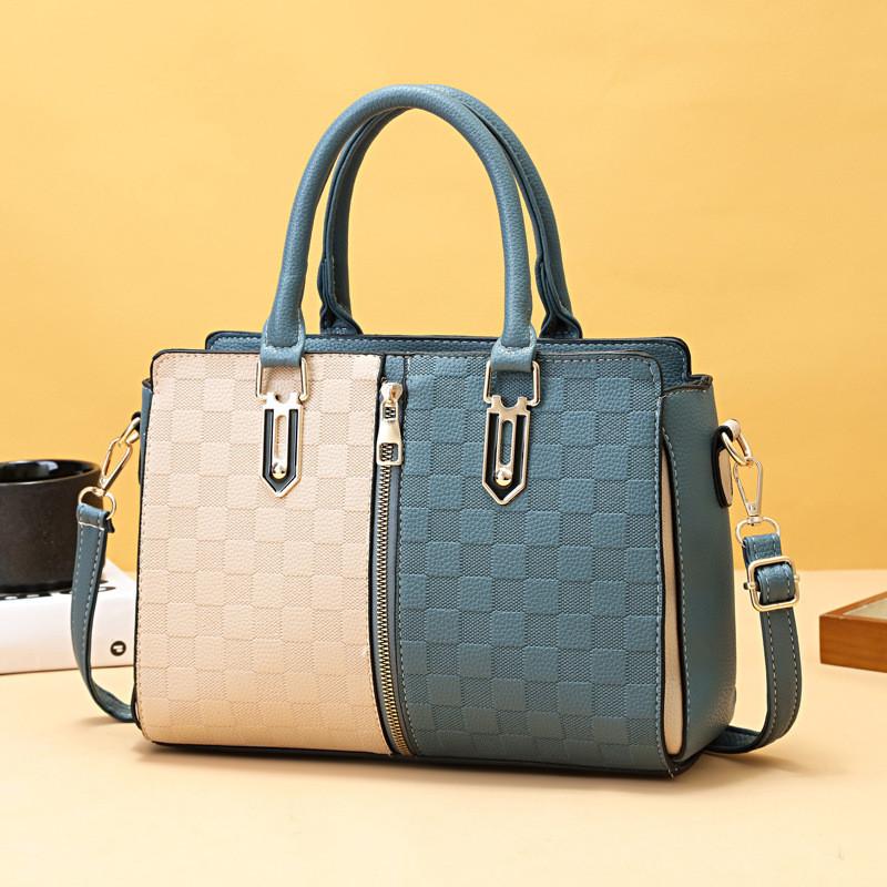 Große Damen-Tragetasche im Color-Block-Design Stilvoll und vielseitig für den täglichen Gebrauch