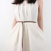 Fashionable Summer Soft Leather Cord Dress/Shirt Belt Decorative Trendy Minimalist Versatile Adjustable Long Cord Belt