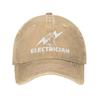 Personalized Cotton Electrician Baseball Cap Hip Hop Women Men's Adjustable Engineer Electrical Power Dad Hat Autumn
