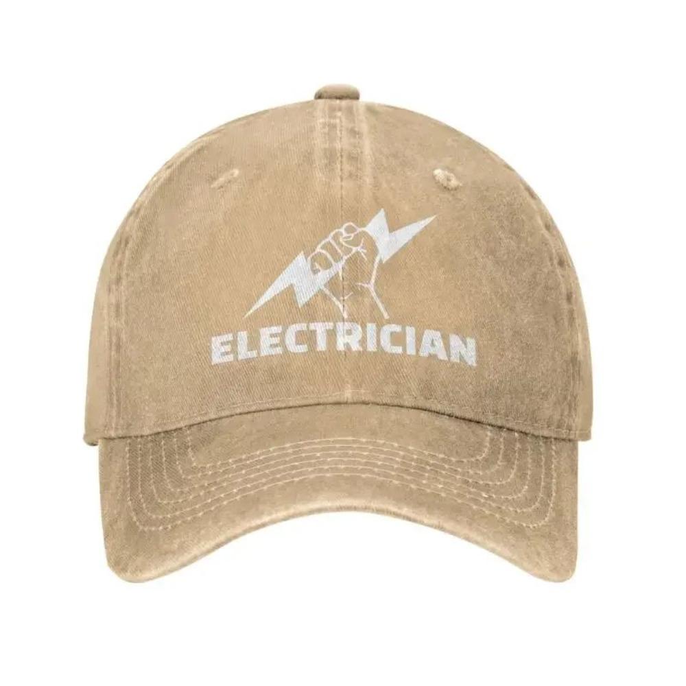 Personalized Cotton Electrician Baseball Cap Hip Hop Women Men's Adjustable Engineer Electrical Power Dad Hat Autumn