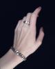 Indigo Midnight Pierced Heart Ring (Silver 925) (Type A)