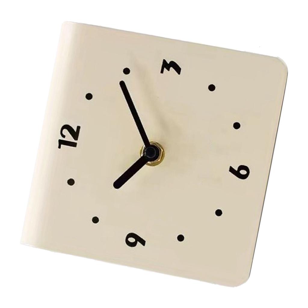 Desktop Clock   Quiet Movement Metal Desk Clock Ornament for Bedroom Bedside Living Room Home