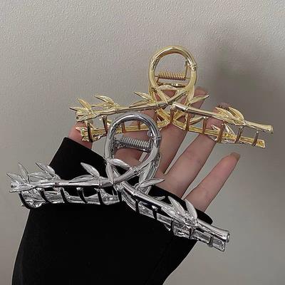 New Wicker Branches and Leaves Metal Hairpin Barrette Clamps Hair Accessories New Fashion Metal Hair Claw Clips