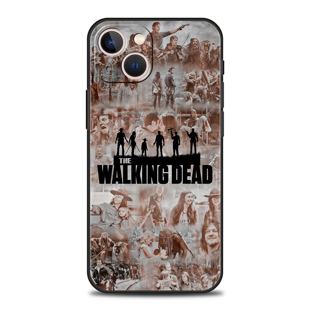 The Walking Dead Phone Case Cover for iPhone 15 14 13 12 11 Pro Max 7 8 Plus XR XS X 13 Mini Silicone Soft Fundas Shell Capa Bag
