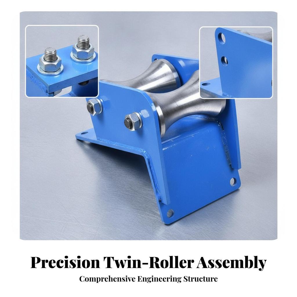 Cable Pulley with Steel Rollers Low-Friction Double Roller Guide Smooth