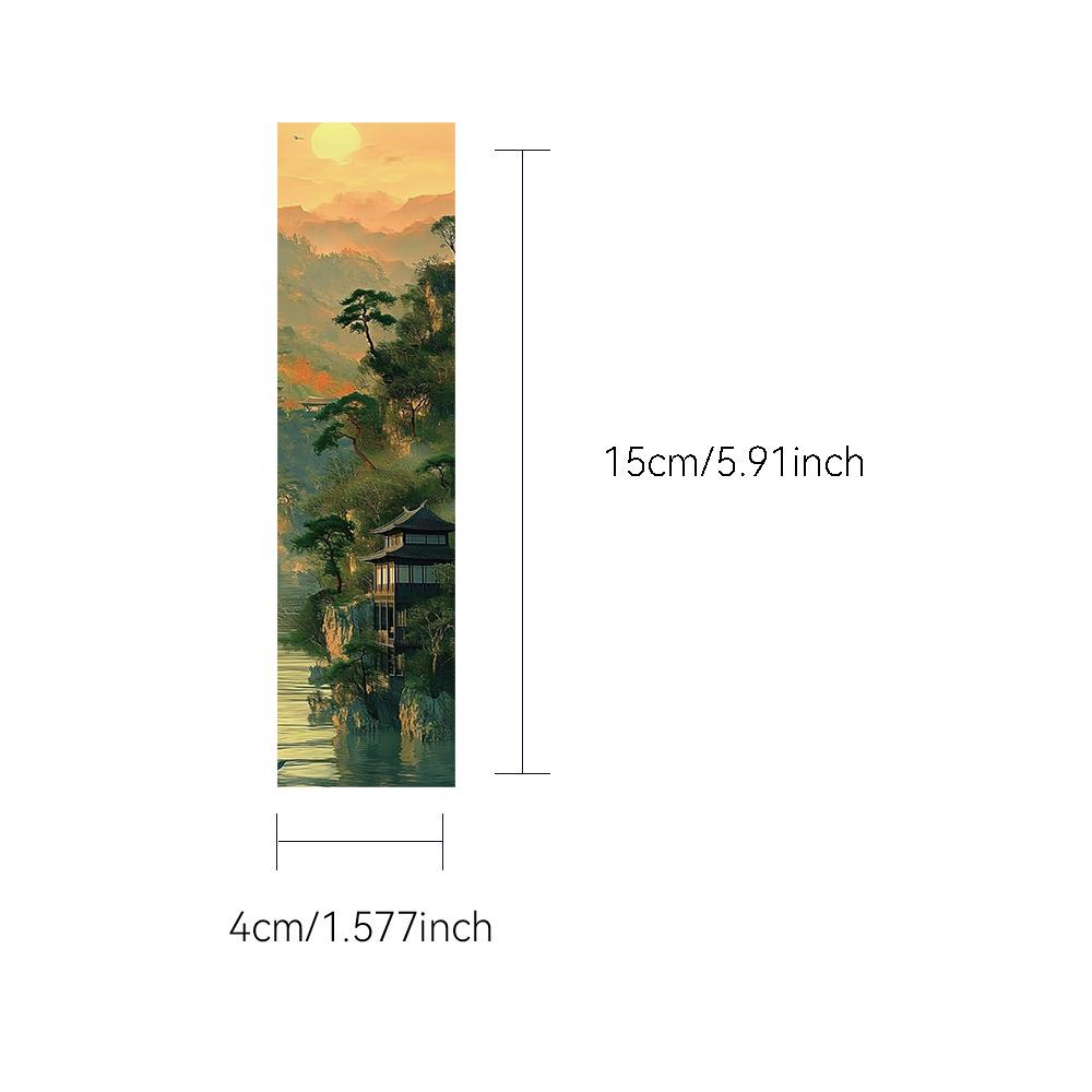 30PCS a Landscape of Lakes and Mountains Bookmarks Creative Gift Stationery Supplies Luggage Student Gifts Room Living Bookmark