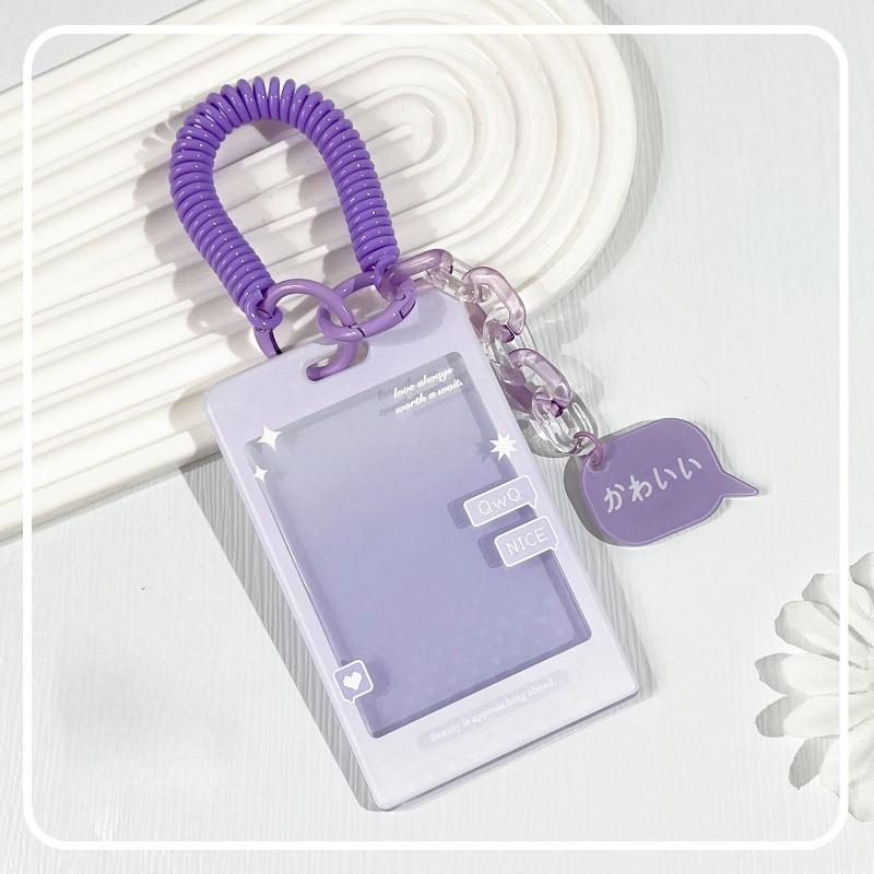 Waterproof Cartoon Plastic Card Cover Women's Kids Bus Credit ID Name Business Working Bank Card Badge Holder Protective Cover