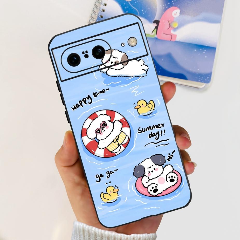 For Google Pixel 8A Case Pixel8 Pro New Fashion Painted Cover Soft Silicone Phone Case For Google Pixel 8 Pro Pixel8A Funda Capa