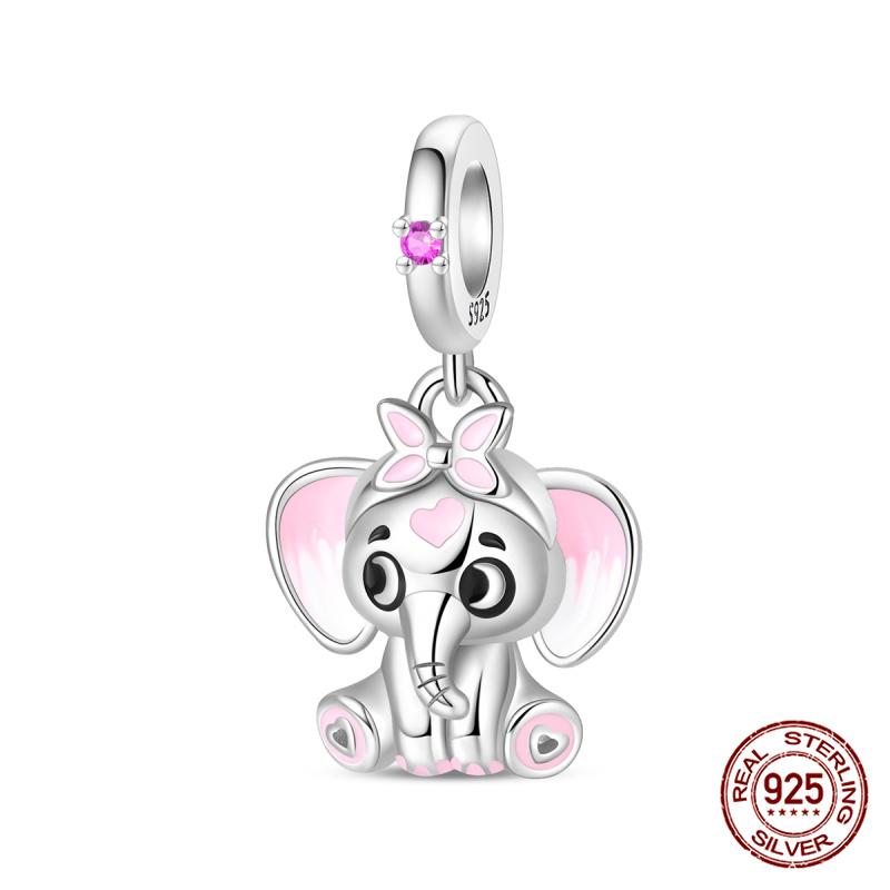 New 100% Copper One-Eyed Monster Puppy Charms Beads Fit Pandora Style Bracelet Diy Jewelry Making Women Gift