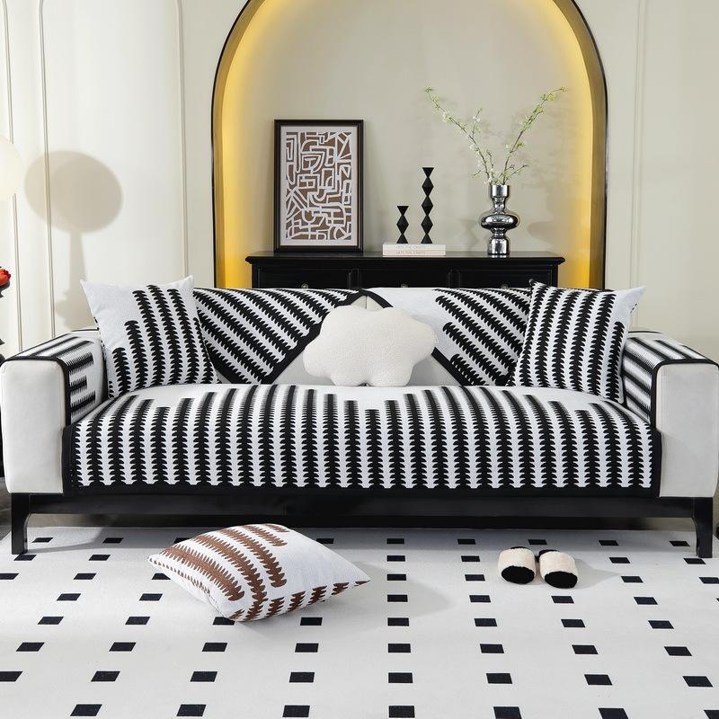 Chenille Sofa Cushion Light Luxury Four-season Universal Non-slip Sofa Cover Cover All-inclusive Jacquard Simple Seat Cushion Cover