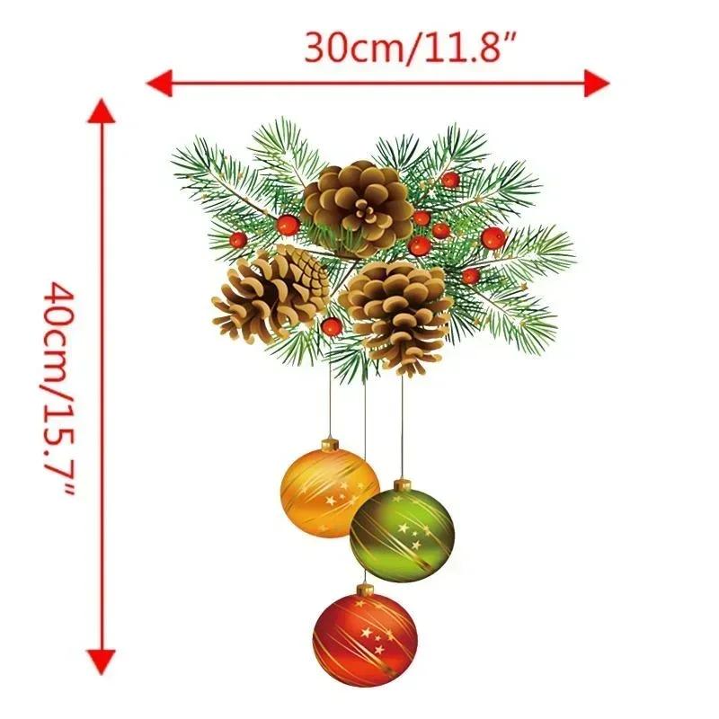 Christmas Window Stickers Christmas Wall Sticker Kids Room Wall Decals Merry Christmas Decorations For Home 2024 New Year