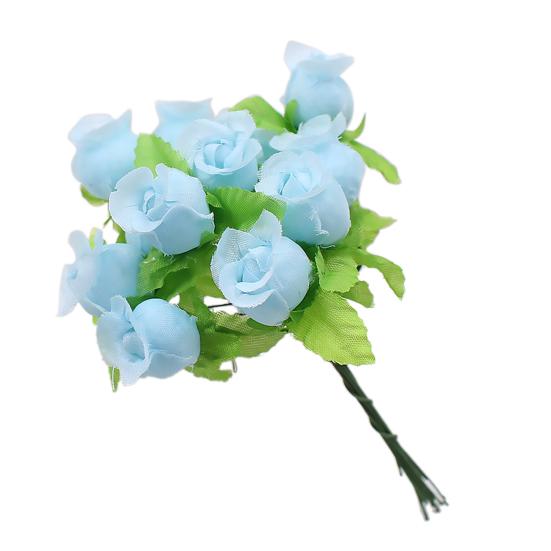 1 bukett kunstig blomst 12 rosehoder DIY Craft Home Party Bryllupsdekor