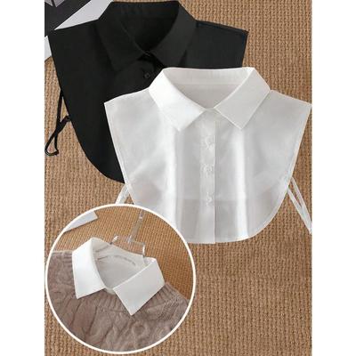 2PCS Detachable Collar Unisex Business Casual Versatile Sleeveless Collar
