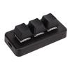 Mini 3-Tasten-Steuertastatur mit USB-Kabel Benutzerdefinierte Drehknopf-Tastatur Programmierung Makro-Tastenfeld