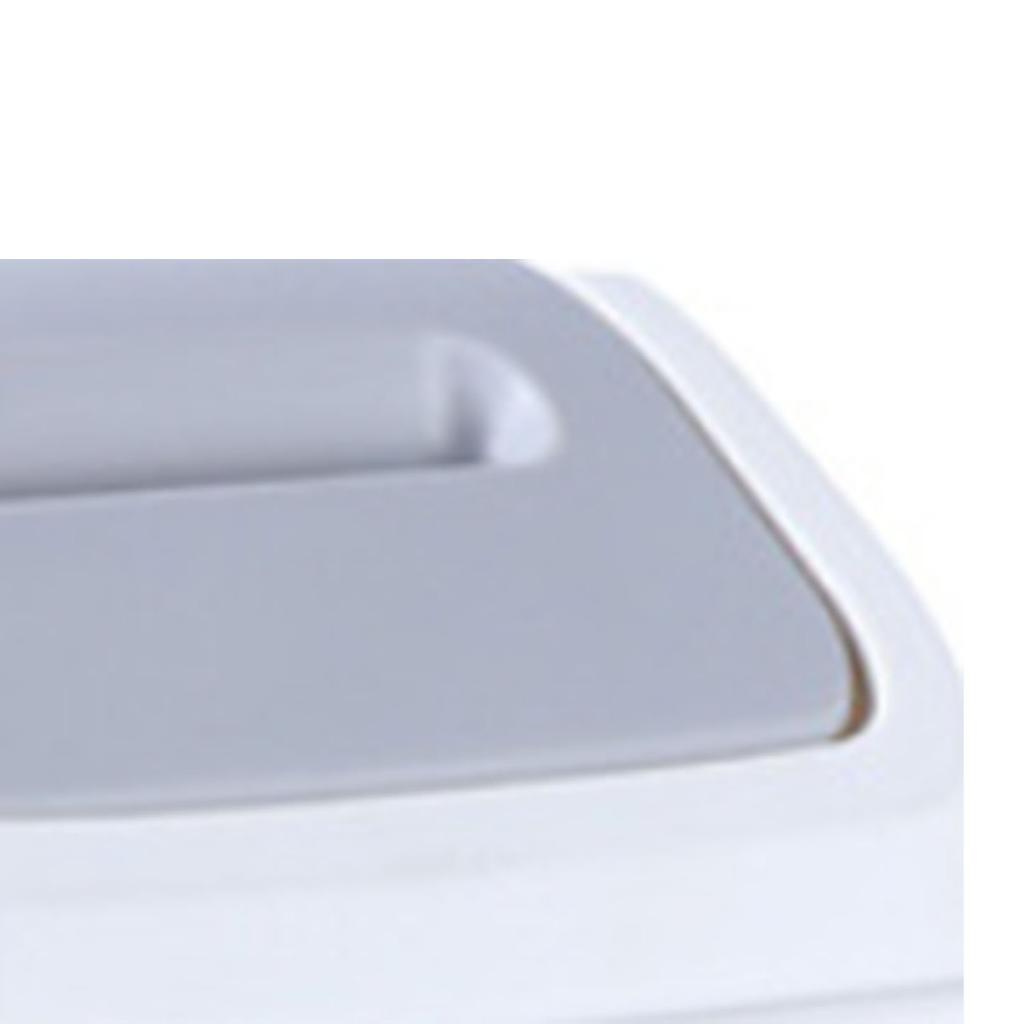 2pcs Swing Lid Waste Can Simple Style Decorative Practical Plastic 360 Degree Rotatable Lid Garbage Can