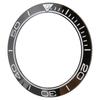 Watch Bezel Insert 41.5mm Ceramic Watch Bezel Ring Repair Replacement Accessory for Watchmaker Black Base White Digit